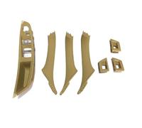 HRQCTIM Accesorios De Cubierta De Panel De Manija De Puerta Interior Lateral Para 5 Series F10 F11 F18 520 523 525 528 530 LHD Driver (Beige-7PCS)