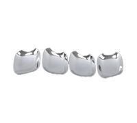 HRQCTIM Cubierta Adhesiva En Negro Brillante Para Manija De Puerta De Coche Para A4 B8 2009 2010 2011 2012 2013 2014 2015 2016(Silver bowl)