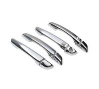 HRQCTIM Embellecedor Adhesivo Para Manija De Puerta De Auto Para Hyundai Para Tucson 2015 2016 2017 2018 2019(Silver 2 buttons)