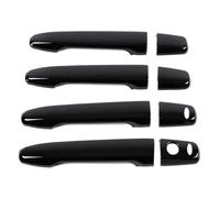 HRQCTIM Embellecedor Adhesivo Para Manijas De Puerta De Coche Para Peugeot 4007 2007-2012(Black 2 buttons)