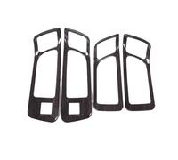 HRQCTIM Manija De Puerta Interior De Coche Pegatina Embellecedora De Cubierta De Marco Para Land Rover Para Discovery Sport 2015 2016-2019 (Black Wood Grain)