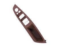 HRQCTIM Para 5 Series F10 F11 F18 520 523 Volante A La Derecha RHD Panel De Manija De Puerta Interior De Coche Cubierta Embellecedora De Tirar (Red Brown)