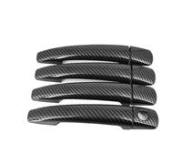 HRQCTIM Para Citroën C3 Mk2 Para Picasso Para Aircross 2010-2016 Embellecedor Adhesivo Para Manija De Puerta(Carbon look)