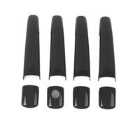 HRQCTIM Para Citroën C3 Mk2 Para Picasso Para Aircross 2010-2016 Embellecedor Adhesivo Para Manija De Puerta(Black)