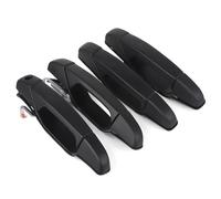 HRQCTIM Para GMC Para Sierra Para Yukon Manilla exterior cromada para puerta 4 piezas Juego delantero y trasero de recambio (4 pcs black)