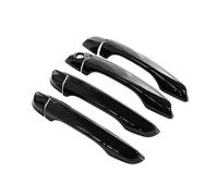 HRQCTIM Para Peugeot 208 MK2 2019-2024 Manija De Puerta De Coche Cubierta De Carcasa Moldura Decorativa Protector Embellecedor(Normal Black)