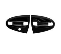 HRQCTIM Protector Antiarañazos Para Manija De Puerta De Coche Acero Inoxidable 304 Acabado Cromado Adhesivo Para Smart 451 Para Fortwo (Door Bowl Black)