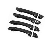 HRQCTIM Protector Decorativo Y Moldura De Cubierta Para La Base De La Manija De La Puerta Del Coche Para Peugeot 208 MK2 2019-2024(Normal Carbon)