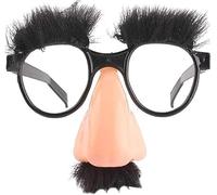 HRSDZKJ Divertidas gafas de nariz grandes con cejas y bigote, accesorios de disfraces tontos, accesorios para fotos novedosos