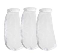 HRTFILTERS 50 micrones 4 pulgadas anillo acuario agua nailon monofilamento filtro de malla bolsa de calcetines - paquete de 3 (50 micrones 4 pulgadas x 14 pulgadas)