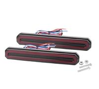 HRTLSS Luz Trasera antiniebla 12V 24V Coche Camión Señales De Giro Fluctuantes Luces Freno 3 En 1 Luz Trasera Indicador Flash RV ATV UTV Parada Rojas Y Amarillas(220mm)