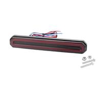 HRTLSS Luz Trasera antiniebla 12V 24V Coche Camión Señales De Giro Fluctuantes Luces Freno 3 En 1 Luz Trasera Indicador Flash RV ATV UTV Parada Rojas Y Amarillas(1pc 87Leds 220mm)
