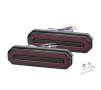 HRTLSS Luz Trasera antiniebla 12V 24V Coche Camión Señales De Giro Fluctuantes Luces Freno 3 En 1 Luz Trasera Indicador Flash RV ATV UTV Parada Rojas Y Amarillas(125mm)