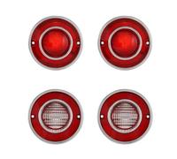 HRTLSS Luz Trasera antiniebla 4 Unids/Set Luz Trasera De Coche Freno Trasero para Corvette C3 1975-1979 (sin Bombillas)(Red Shell)