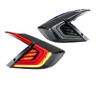 HRTLSS Luz Trasera antiniebla Luces Traseras para Civic 10Th Gen Sedan 2016-2021 DRL Start Up Animation Lámpara Trasera No para Escotilla (Freno Intermitente)
