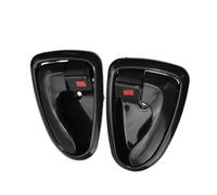 HRTLSS Manilla Puerta Interior Auto para Accent 2000 2001 2002 2003 2004 2005 2006 2 Piezas manija Interior de Puerta Lateral Delantera/Trasera Izquierda Derecha(Black)