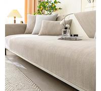 HRTS Funny Fuzzy Herringbone Chenille Fabric Sofa Cover,Funny Fuzzy Couch Cover,Dust and Stain Resistant,Herringbone Chenille Fabric Furniture Protector Sofa Cover,Gray a,90 * 160