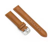 HRTUFN Correa de piel sintética marrón 20 mm y 22, ideal for hombres mujeres, accesorios for relojes hombre(Brown,22mm)