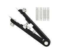 HRTUFN MIUYTRN 6825 Alicates for Reloj, Kit de Herramientas Barra Resorte, Pinzas Quitar Correa con Tornillo Ajuste, reemplazo y reparación Longitud cuicui(Schwarz)