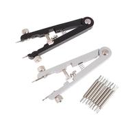 HRTUFN MIUYTRN 6825 Alicates for Reloj, Kit de Herramientas Barra Resorte, Pinzas Quitar Correa con Tornillo Ajuste, reemplazo y reparación Longitud cuicui(Black-Silver)