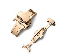 HRTUFN MIUYTRN Hebilla automática de Acero Inoxidable for Correa de Reloj de 16 mm, 18 mm, 20 mm, 22 mm y 24 mm. Herramienta de reemplazo. cuicui(Rose Gold,20mm)