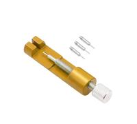 HRTUFN MIUYTRN Herramienta de reparación Relojes Metal, Correa Ajuste con Pasador, removedor eslabones Pulsera, fácil Ajustar cuicui(Gold-Matel)