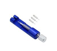 HRTUFN MIUYTRN Herramienta de reparación Relojes Metal, Correa Ajuste con Pasador, removedor eslabones Pulsera, fácil Ajustar cuicui(Blue-Matel)