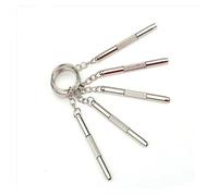 HRTUFN MIUYTRN Juego de 5 Destornilladores de precisión 3 en 1 de Acero de aleación for Gafas, Kit de Herramientas de reparación de Relojes y Gafas de Sol, Llavero con Destornillador portátil. cuicui