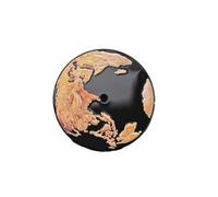 HRTUFN WCC00816 Esfera de Reloj 28,5 mm con diseño Llamas y Planeta Tierra for Movimiento NH35/NH34/4R/7S, sin Fecha, Esfera Espacio Tierra, Piezas Repuesto(Flame)