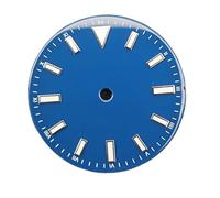 HRTUFN WCC00816 Esfera de Reloj 28,5 mm con esferas esmaltadas y Luminosas Verdes, Accesorios for Movimiento NH35/ETA2836/8215/2813(Dark Blue)