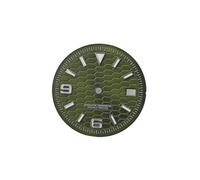HRTUFN WCC00816 Esfera de Reloj 28,5 mm con Textura Panal y Accesorio modificación Luminosa Azul Hielo BGW9 for Movimiento NH35(28.5mm Green)