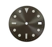 HRTUFN WCC00816 Esfera de Reloj 29 mm con luz Azul for Movimiento NH35, Pieza modificada, Esfera Negra, Gris y, Accesorios Bricolaje(Grau)