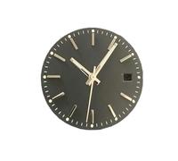 HRTUFN WCC00816 Esfera de Reloj 29 mm + Juego manecillas, Esfera Registro, esferas Luminosas Verdes, Accesorios modificados for Movimiento 8215/8200/2813(Black Set)