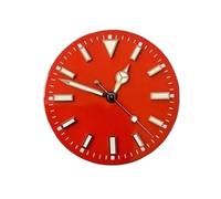HRTUFN WCC00816 Esfera de Reloj 29 mm + Juego manecillas Luminosas Verdes, 369 Caras, Accesorios for Movimiento NH35/NH36/8215/2813(Red for NH35 NH36)