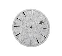 HRTUFN WCC00816 Esfera de Reloj 35 mm for NH35/NH36, Movimiento mecánico, Esfera con Rayas Verticales, Verde, Accesorios Luminosos, sin Logotipo(Bianco)