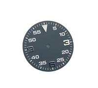 HRTUFN WCC00816 Esfera de Reloj Negra 31 mm/28,5 mm for Relojes NH35A 4R35, Movimiento Esfera, Accesorios mecánicos for Pulsera, NH35(28.5mm Black)