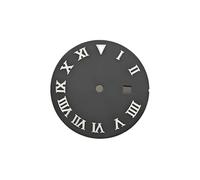 HRTUFN WCC00816 Esfera de Reloj NH05 24,2 mm, mecánico BGW9, Esfera Luminosa for NH06, Piezas modificación for Caja 31, sin Logotipo(Silver-Black)