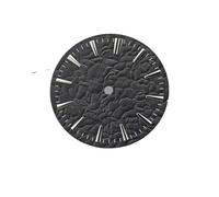 HRTUFN WCC00816 Esfera de Reloj NH35 28,5 mm con Grano Piedra, Superficie NH36, Esfera mecánica modificada y esferas exquisitas(B)