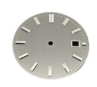 HRTUFN WCC00816 Esfera de Reloj NH35 32,5 mm con líneas Verticales, sin esferas Luminosas, Accesorios for Hombre Movimiento(Schwarz)