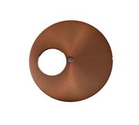 HRTUFN WCC00816 Esfera de Reloj NH38 30,5 mm con patrón Rayos Sol, Esqueleto vacío sin Palabras, Esfera modificable un Solo Orificio for el Movimiento(Coffee)