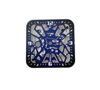 HRTUFN WCC00816 Esfera de Reloj NH70 27 mm, Hueca, Luminosa en Verde, for Movimiento, Accesorios mecánicos modificados(Black Blue)