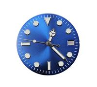 HRTUFN WCC00816 Esfera de Reloj Vintage Verde esmaltada 29 mm for Movimiento mecánico automático NH35, Ventana Fecha, Piezas modificación(A7 Green Lume Hands)