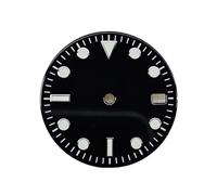 HRTUFN WCC00816 Esfera de Reloj Vintage Verde esmaltada 29 mm for Movimiento mecánico automático NH35, Ventana Fecha, Piezas modificación(A1 Enamel)