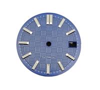 HRTUFN WCC00816 Esfera Luminosa Verde NH35 de 28,5 mm for Buceo, Calendario único, Piezas Reloj modificadas for el Movimiento NH35/NH36(BLU)