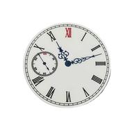 HRTUFN WCC00816 Esfera y manecillas de Reloj 38,8 mm con Esmalte Blanco, sin Accesorios Luminosos for Movimiento ETA 6497 ST3600(B)