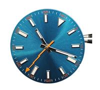 HRTUFN WCC00816 Juego de Esfera y manecillas Reloj 29 mm con Puntero Luminoso Verde for Movimiento Mingzhu 2813/3804 (8215/8200/8205/821A)(BLU)