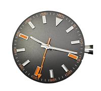 HRTUFN WCC00816 Juego de Esfera y manecillas Reloj 29 mm con Puntero Luminoso Verde for Movimiento Mingzhu 2813/3804 (8215/8200/8205/821A)(Schwarz)