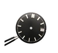 HRTUFN WCC00816 Modificación de la Esfera NH35 28,5 mm con Efecto Sol, Luminosa Verde, Piezas reparación for el Movimiento y NH36(Schwarz)