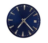 HRTUFN WCC00816 Reloj de 28,5 mm con Esfera Sencilla y manecillas Luminosas Verdes. Accesorios modificados for el Movimiento NH35 4R36 7S(Blue and 1230hands)