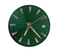 HRTUFN WCC00816 Reloj de 28,5 mm con Esfera Sencilla y manecillas Luminosas Verdes. Accesorios modificados for el Movimiento NH35 4R36 7S(Green and 1230hands)